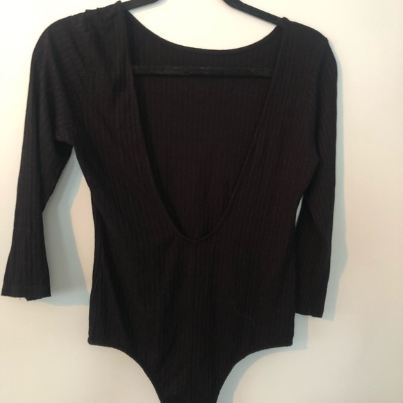 Backless Black Body Suit - Picture 4 of 4